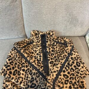 Tan and Black Animal Print Jacket